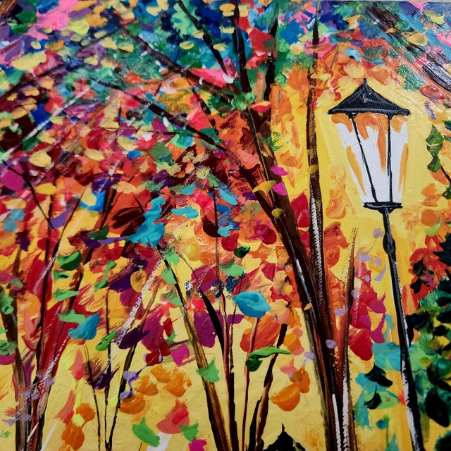 Early 21st Century Impressionist Original Oil on Canvas Painting #3 For Sale - Image 5 of 9
