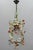 French Tole and Glass Polychrome Pastel Flower Cage Pendant Light, 1950s For Sale - Image 6 of 18