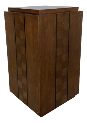 Currey & Company Modern Wood Dorian Pedestal/Accent Table
