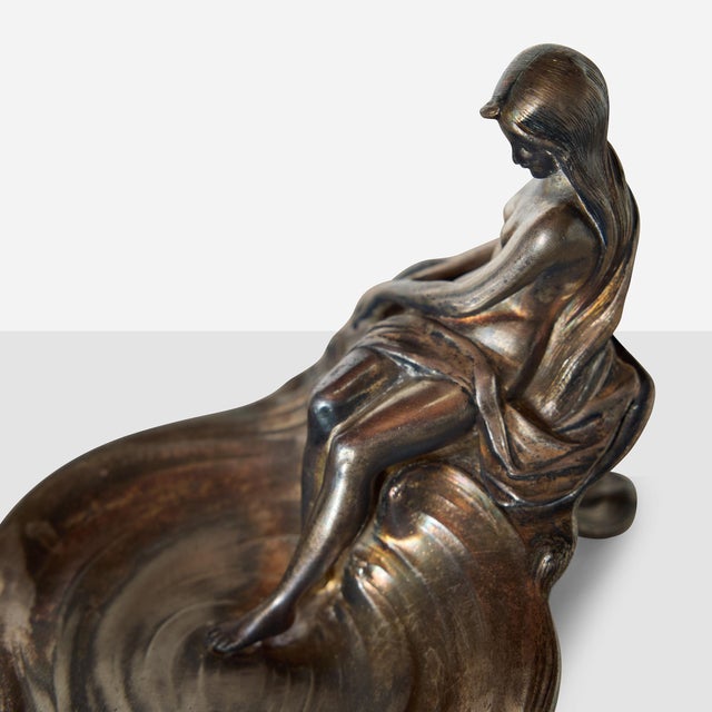 1900s WMF Art Nouveau Inkwell With Reclining Figure For Sale In San Francisco - Image 6 of 12