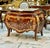 French Rococo Marble Top Dresser With Hand-Carved Wood Frame, Two Spacious Drawers & Hand-Gilded Gold Leaf Details For Sale - Image 4 of 5