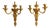 Antique Louis XVI Neo-Classical French Bronze Wall Sconces, 1900s, Set of 2 For Sale