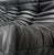 Ligne Roset French Togo Sofa in Black Leather attributed to Michel Ducaroy for Ligne Roset, 1970s For Sale - Image 4 of 11