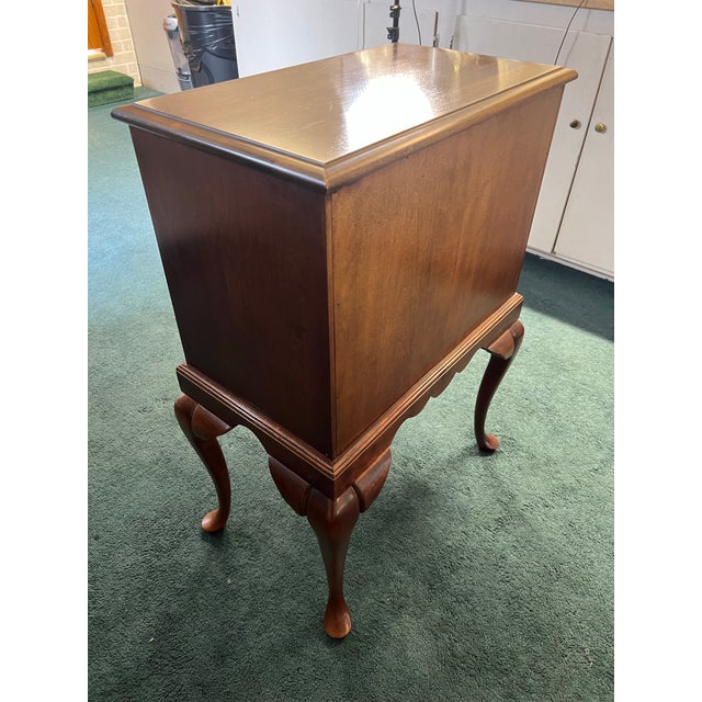 Vintage Queen Anne Cedar-Lined Silver Chest on Stand For Sale - Image 9 of 9