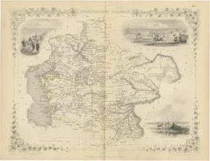 Map of Independent Tartary, 1851