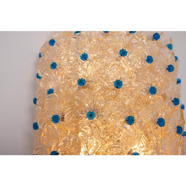 Large Murano Glass Wall Sconce from Barovier & Toso, Italy, 1970s For Sale - Image 13 of 14