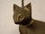 Gold Large Cat Brass Door Stopper, 1960s For Sale - Image 8 of 18