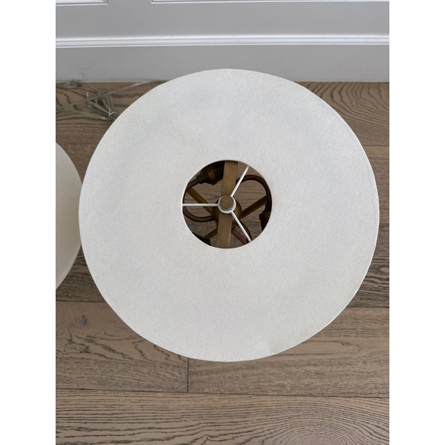 2010s Visual Comfort & Co Mid Century Modern Tripod Table Lamps - a Pair For Sale - Image 5 of 5