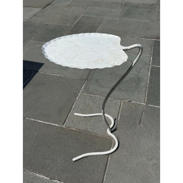Vintage Salterini Lily Pad Table White For Sale In New York - Image 6 of 11