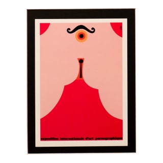 2002 Canadian Exhibition Postcard, "Exposition Internationale d'Art Pornographique" From 1967 Canadian Exhibition Poster, Vittorio Fiorucci For Sale