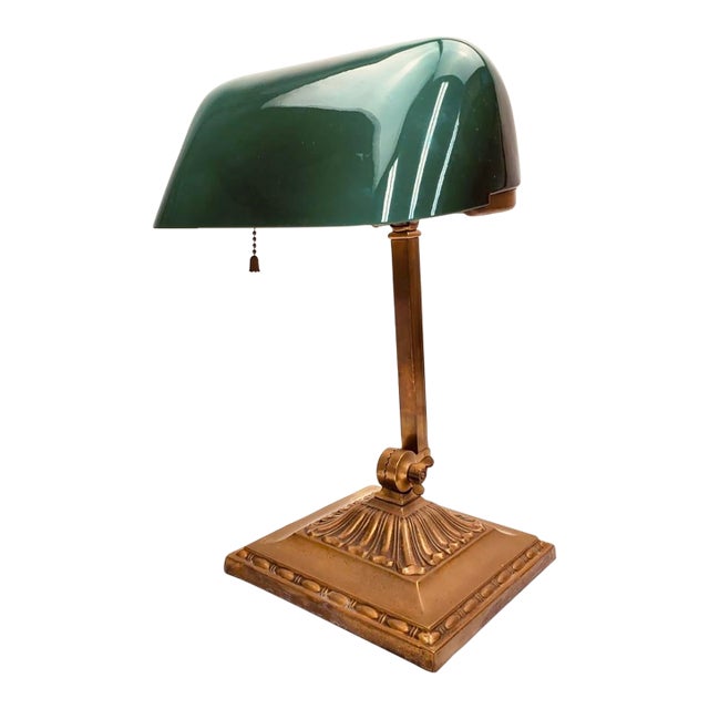 Vintage McFaddin & Co. Emeralite Bankers Desk Lamp No. 8734 For Sale