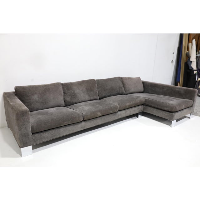 Metal Minotti Sectional Sofa Designed by Rodolfo Dordino, Italian For Sale - Image 7 of 9