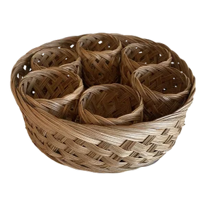 Vintage Italian Wicker Beverage Set- 7 Pieces