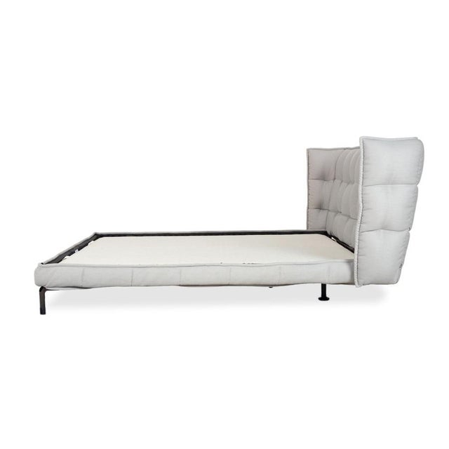 Husk Boxspring Bed in Grey from B&B Italia For Sale - Image 14 of 15