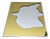 Mirror with Shaped Yellow Decoration, 1990s For Sale