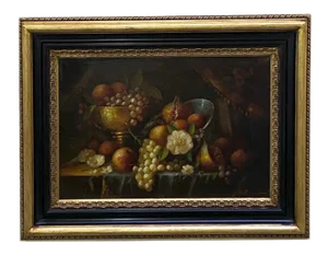 Massimo Reggiani, Italian Still Life, 2007, Oil on Canvas, Framed