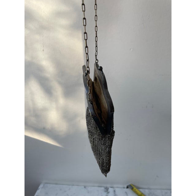 Late 19th Century Rare Art Nouveau 19th Century Silver Plate Handbag For Sale - Image 5 of 8