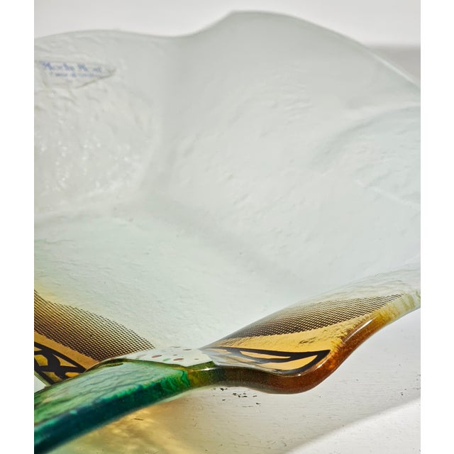 Black Murano Glass Vase and Centerpiece by Mario Bizzotti, Italy, 1980s, Set of 2 For Sale - Image 8 of 15