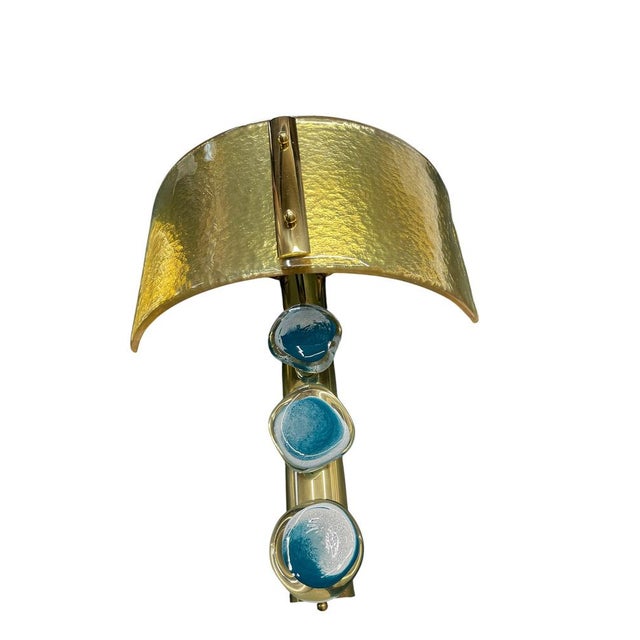 Murano Glass Sconces attributed to Archimede Seguso, 1980, Set of 2, in Good conditions. Designed 1970 to 1979 This piece...