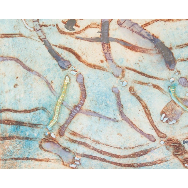 Late 20th Century “Dancing Skeletons” Etching With Hand-Coloring by Walter Sorge For Sale - Image 5 of 7