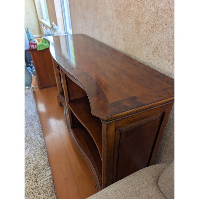 French Provincial Late 20th Century Attributed to Century Furniture Console Bookcase For Sale - Image 3 of 7