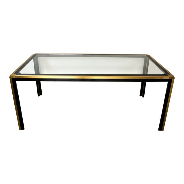 1970’s Mid-Century Modern Hollywood Regency Mastercraft Style Dining Table For Sale
