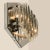 Large Venini Style Glass Sconces with Triedi Crystals, 1969, Set of 2 For Sale - Image 8 of 10