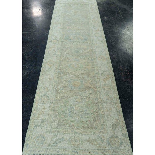 Early 21st Century Turkish Oushak Rug 2'6" x 10'1" #19239 For Sale - Image 5 of 8