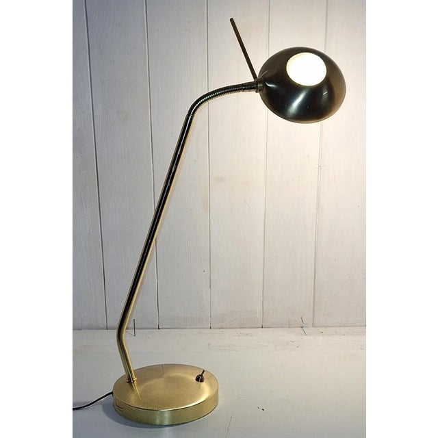 Vintage Adjustable Desk Lamp with Brass-Colored Metal Frame from Paul Neuhaus, 2010s For Sale - Image 9 of 9