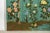 Vintage Chinese Four-Panel Screen with Hand-Painted Blossoms on Teal Ground For Sale - Image 11 of 12