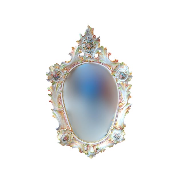 Art Mirror in Polychrome Ceramic by Maria Pegoraro for Riccardo Capuzzo Bassano, 1950 For Sale - Image 18 of 18