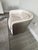 Modern Bernhardt Custom Eliot Swivel Barrel Chairs in Cream With Metallic Textured Backs – Pair For Sale - Image 3 of 12