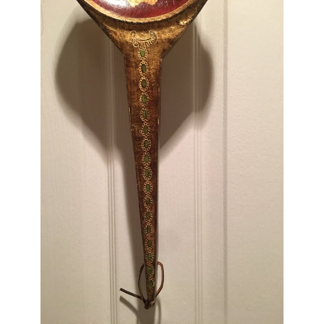 Vintage Florentine Large Painted Spoon For Sale - Image 4 of 8