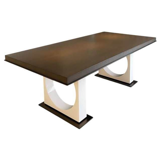 Dining Table in Oak and Bronze, 2018 For Sale - Image 11 of 11