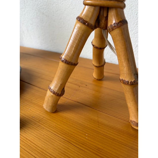 Vintage Rattan Table Lamp, 1960s For Sale - Image 11 of 18