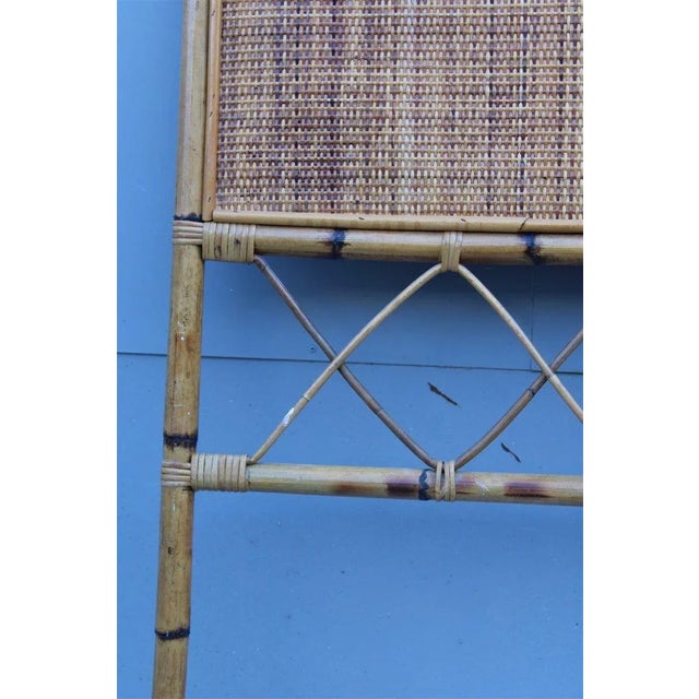 1960s Italian Bamboo Bed Headboard, 1960s For Sale - Image 5 of 9