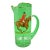Mid 20th Century Abercrombie & Fitch Glass Hand-Painted Fox-Hunter Pitcher by Frank Vosmansky For Sale