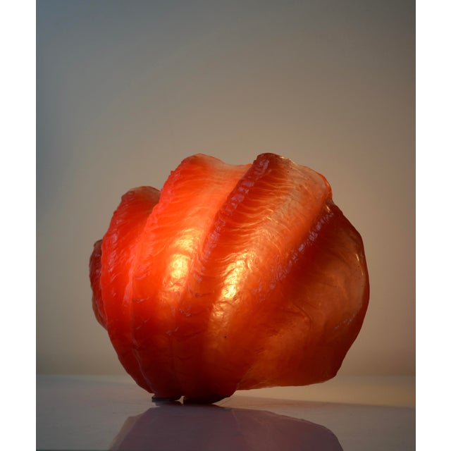 Vintage Sculptural Resin Shell Wall Sconce, 1970s For Sale - Image 9 of 18