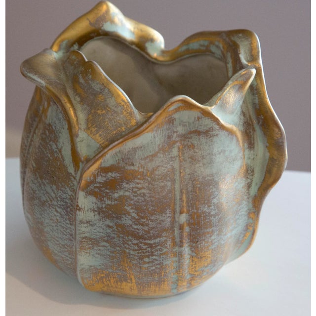 Mid-Century Modern Stangl Mid Century Pottery Flower Shape Vase For Sale - Image 3 of 7