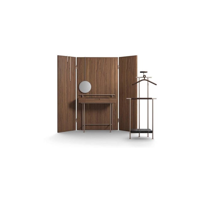 Vanity Table Set by Neri & Hu for Cassina, Set of 2 For Sale - Image 4 of 13