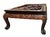 Mid 20th Century Asian Hand-Carved Solid Teak Coffee Table - Glass Top, For Sale - Image 10 of 12