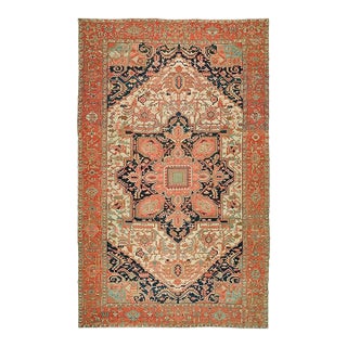Antique Persian Heriz Serapi Rug For Sale