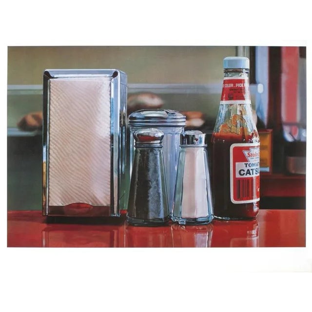 Realism 1982 Ralph Goings 'Color Pick' Realism Red,Multicolor USA Offset Lithograph For Sale - Image 3 of 3