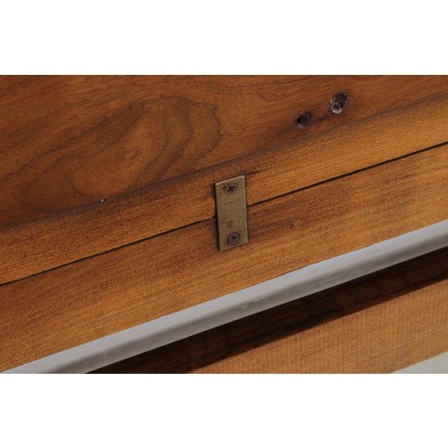 Karges King Size Walnut Gold Gilt Bed Headboard For Sale - Image 16 of 16