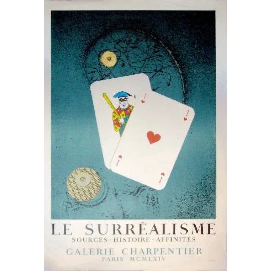 Max ERNST Le surréalisme, sources-histoire et affinités, 1964 Poster Printed in lithograph by Mourlot, Paris. Unsigned....