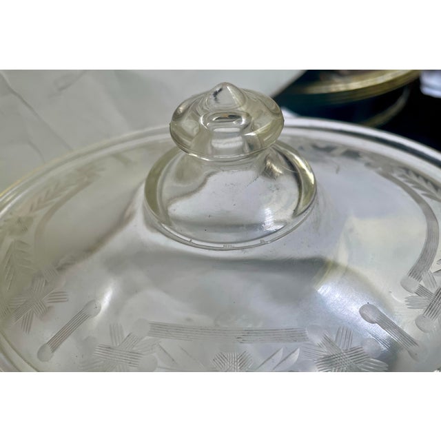 Silver Early 20th Century M. W. Carr Co. MWC Co Silver Plate Embossed Dutch Casserole Holder W/Pyrex For Sale - Image 8 of 12