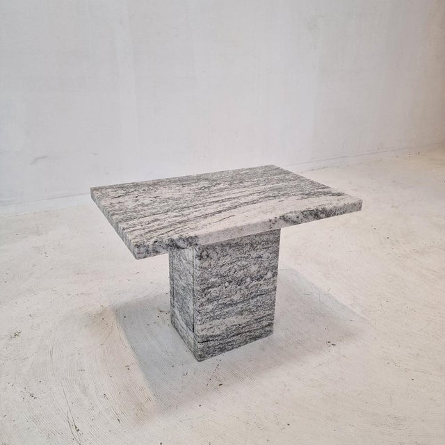 Gray Italian Coffee Table in Granite, 1980s For Sale - Image 8 of 15