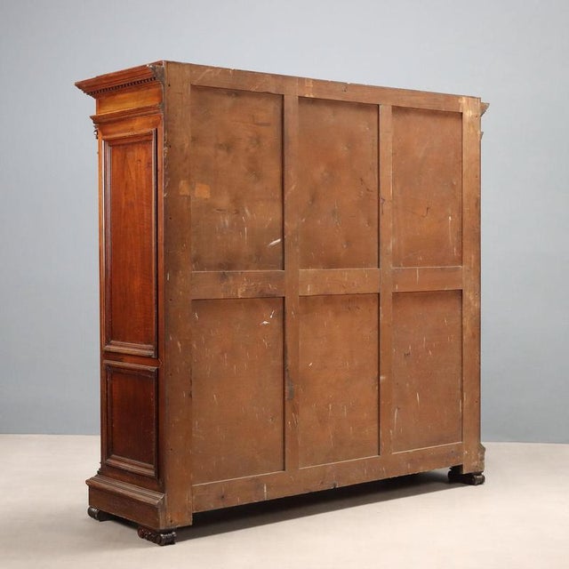Neo-Renaissance Style Bookcase, Italy, Early 20th Century For Sale - Image 12 of 13