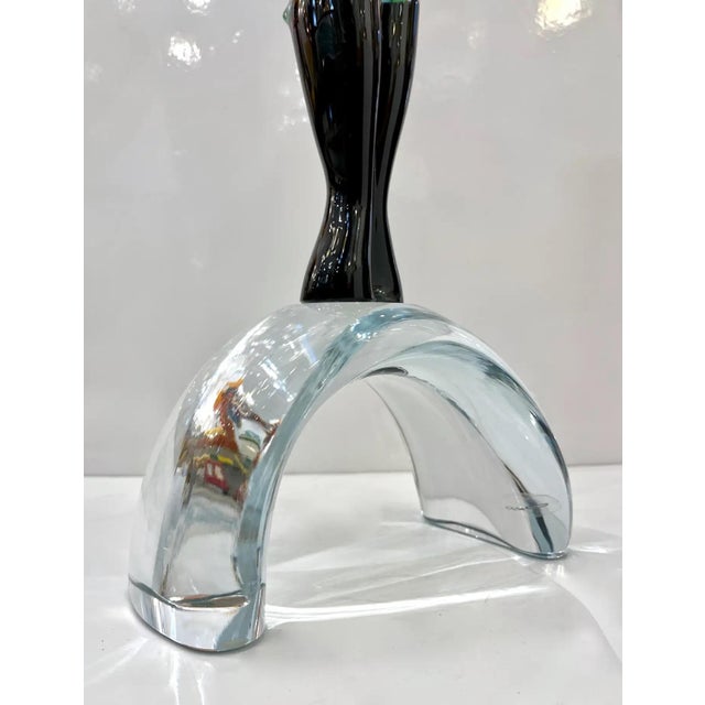 1980s Italian Colorful Murano Glass Set 3 Ballet Dancers For Sale - Image 9 of 12