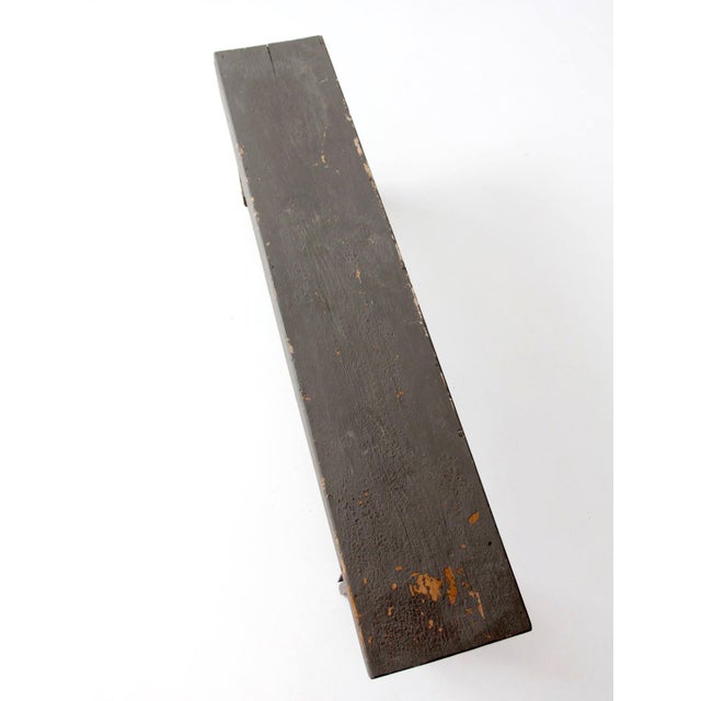 Antique Primitive Americana Farmhouse Bench For Sale - Image 13 of 18